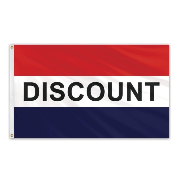 Discount Message Flag 3'x5' Standard Flag